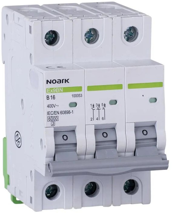WYŁĄCZNIK NADPRĄDOWY 6 KA, B, 20A, 3P, Ex9BN 3P B20 Noark 100054 > NOARK